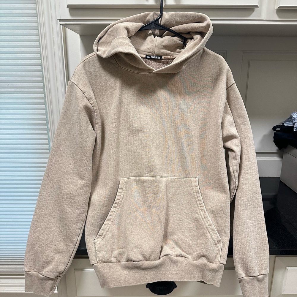 TALENTLESS Beige Hoodie